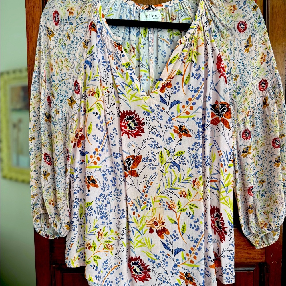 Velvet Women's Floral Blouse - Multicolor